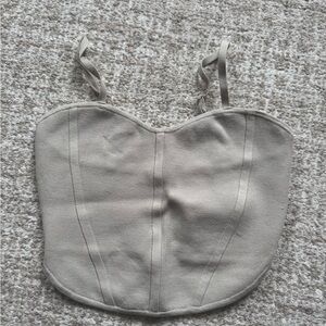 Women's Tan Bustier Top